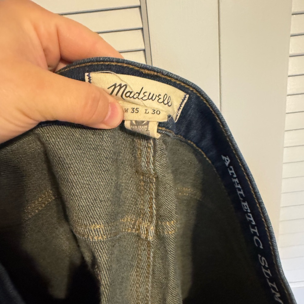Madewell Athletic Slim Denim Jeans